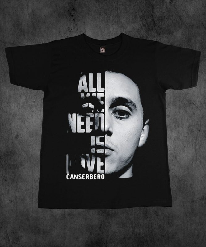 Camiseta Canserbero All We Need Is Love Rockdreams