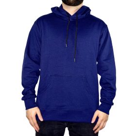 Buzo Perchado Con Capota Azul Oscuro