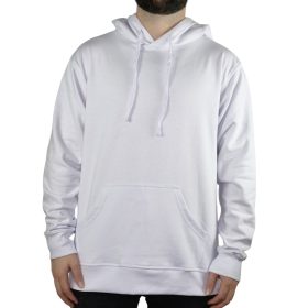 Buzo Perchado Con Capota Blanco