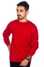 Buzo Perchado Sin capota Rojo