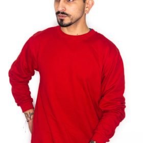 Buzo Perchado Sin capota Rojo