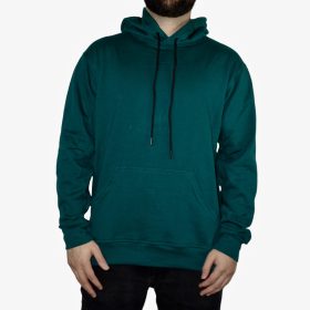 Buzo Perchado Con Capota Verde Oscuro