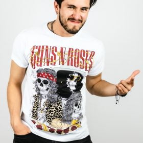 Camiseta Guns N´ Roses Blanca