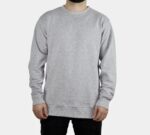 Buzo Perchado Sin capota Gris Claro - Imagen 2