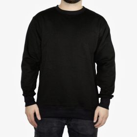 Buzo Perchado Sin capota Negro