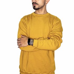 Buzo Perchado Sin capota Mostaza