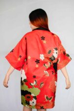 Kimono  "Noche Floral: Elegancia en la Oscuridad"