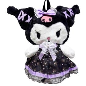 Maleta Peluche Kuromi Trenzas