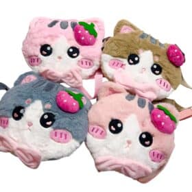 Bolsito Peluche Gato Moño