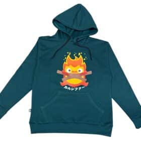 Buzo Perchado Estampado Calcifer Tierno Verde