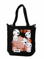 Tote Bag Negra Kodama Studio Ghibli