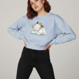 Buzo Perchado Dama Pochaco y cinnamonroll