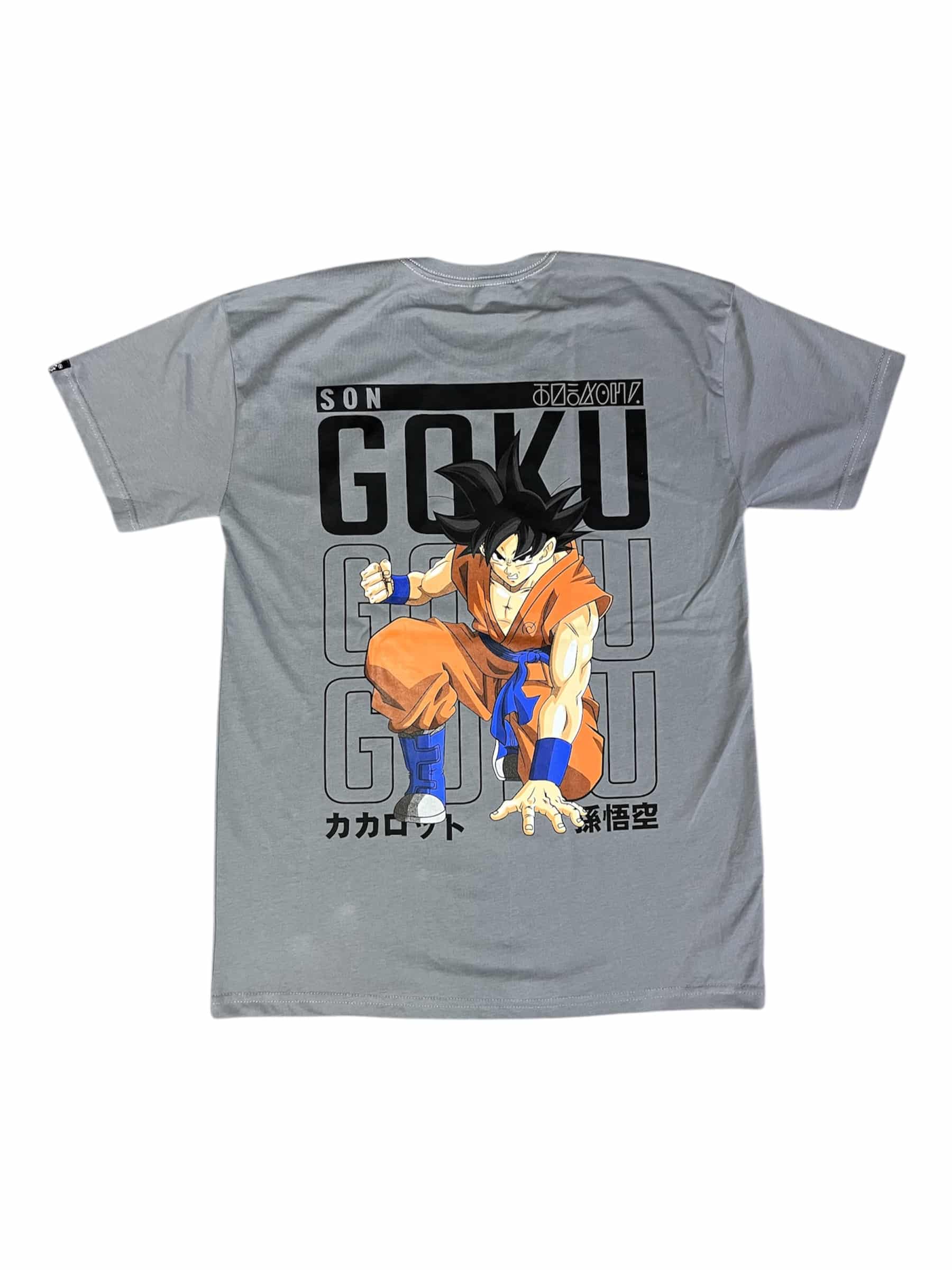 Foto 23-12-25, 3 08 32 pm (2) Camiseta Oversize Dragon Ball Goku Arrived Gris - Imagen 1
