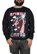 Buzo Perchado Estampado Nezuko Nubes