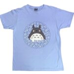 Camiseta Totoro Flores Azul