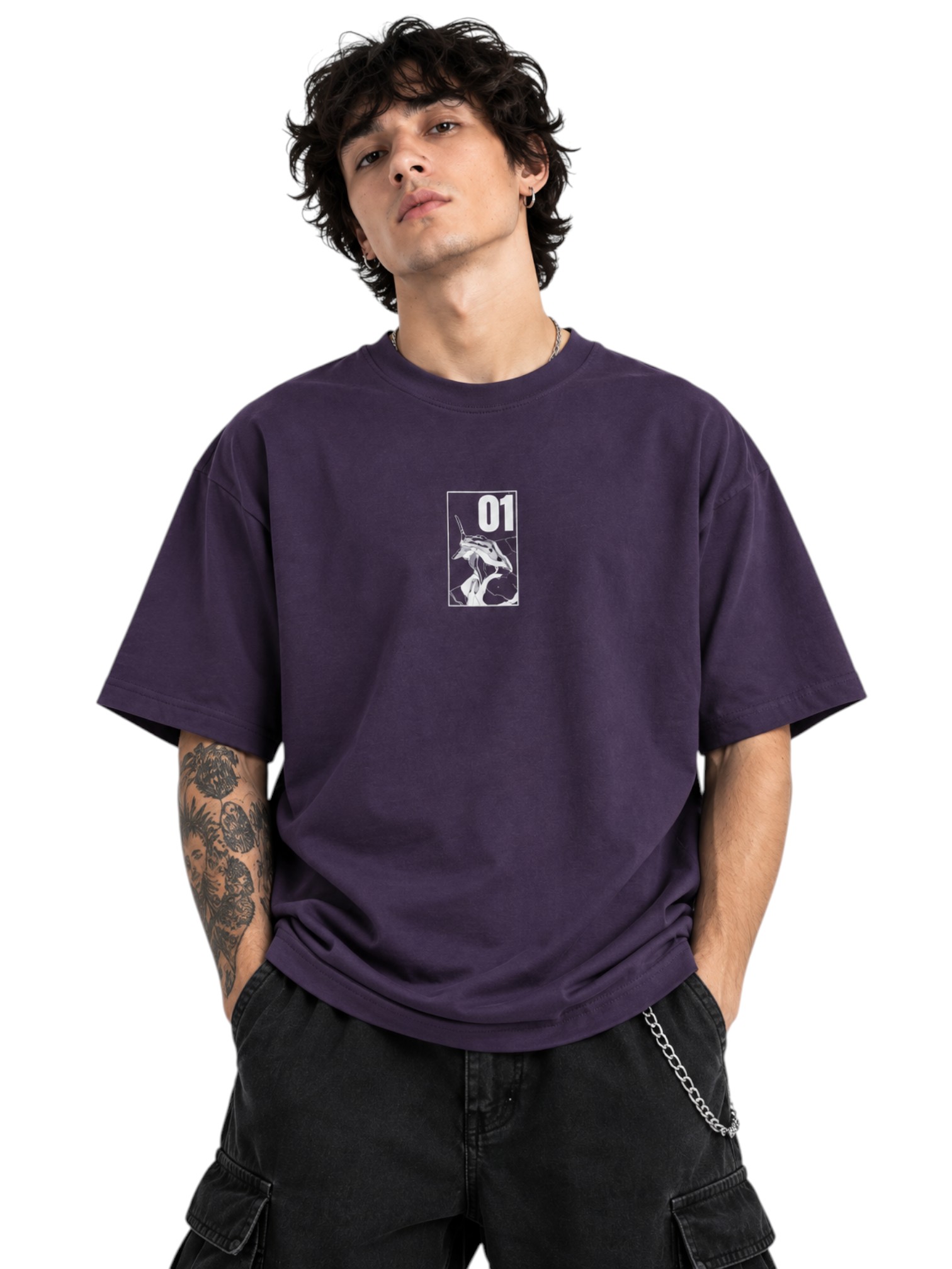Photo 17-09-26, 10 23 59 PM (1) Camiseta Oversize Evangelion 01 - Imagen 1