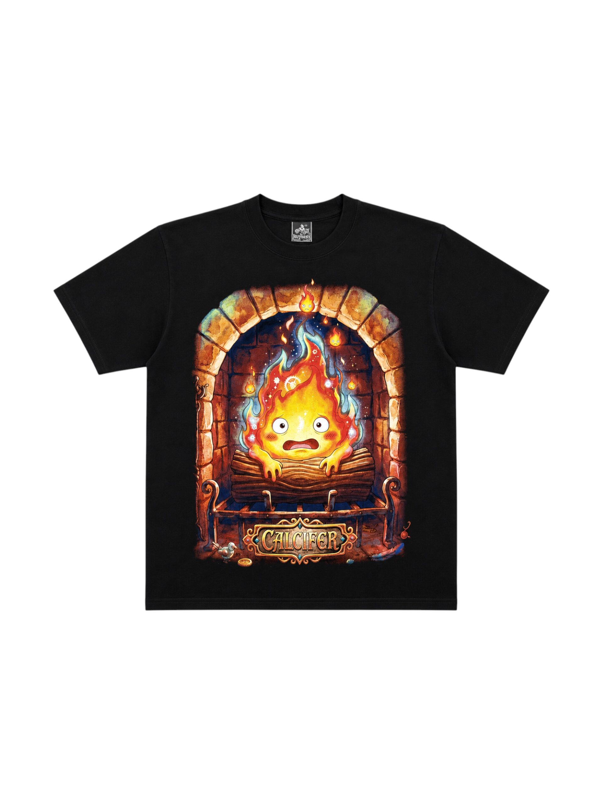 Photo 25-08-26, 10 46 30 PM (4) Camiseta Studio Ghibli Calcifer - Imagen 1