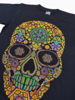 Camiseta Puntillismo Calavera Amarilla - Imagen 3