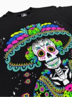 Camiseta Puntillismo Calavera Mariachi - Imagen 3