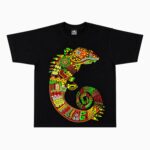 Camiseta Puntillismo Camaleon