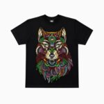 Camiseta Puntillismo Lobo