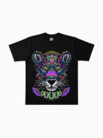 Camiseta Puntillismo Pantera Morada