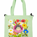 Tote Bag Totoro Flores Verde claro