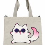 Tote Bag Gato Gojo Gris