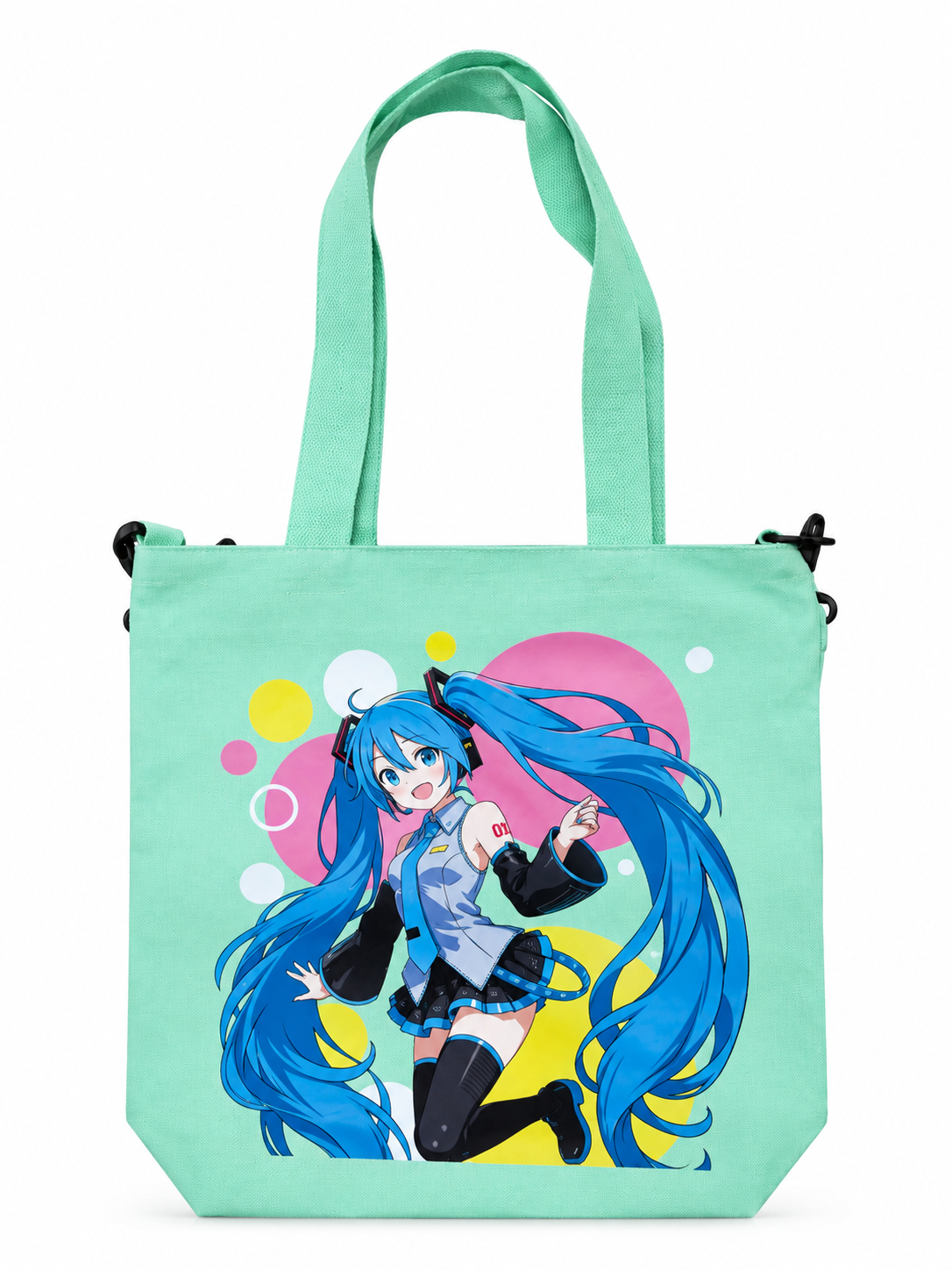 Photo 23-10-26, 6 08 03 PM (13) Tote Bag Hatsune Miku Verde - Imagen 1